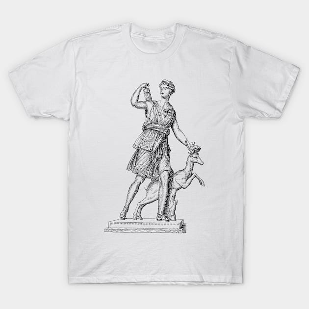 Goddess Artemis T-Shirt by Historia